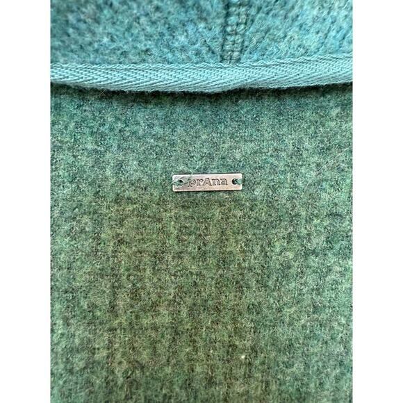 PrAna Women’s Milana Jacket Green Two Tone Medium Wool Blend - Picture 3 of 7